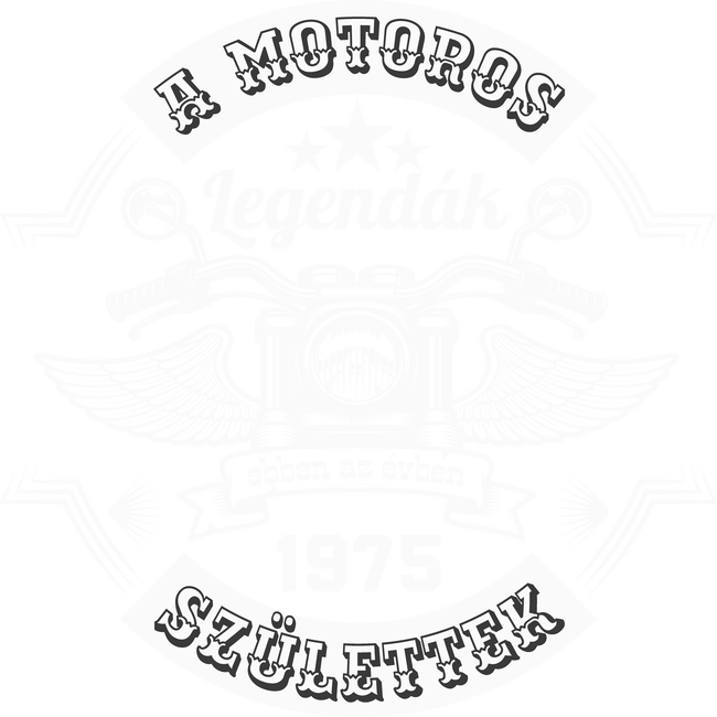 Motoros legendák fehér 1975