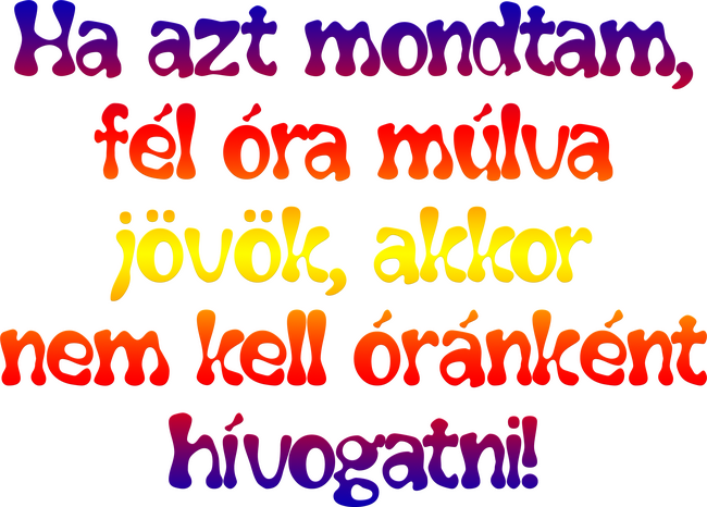 Fél óra