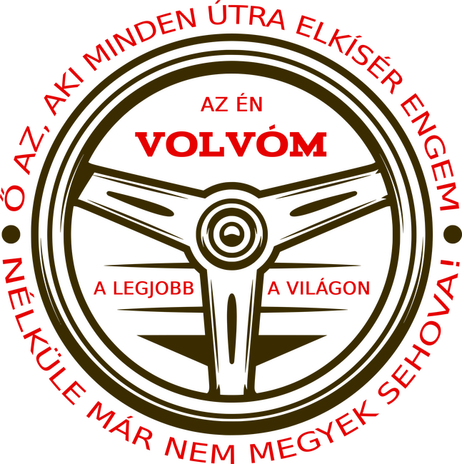 Volvós kormány színezhető