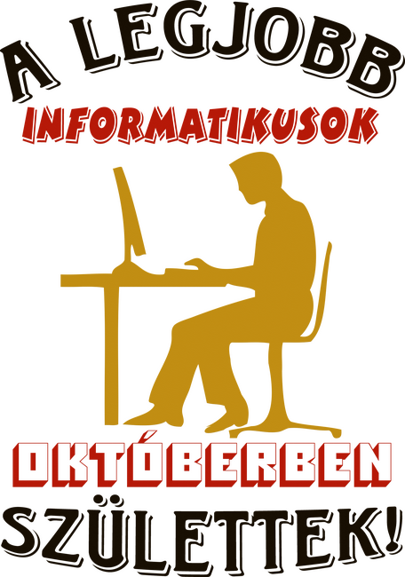 Informatikus férfi szülinapja október