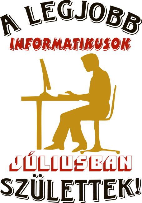 Informatikus férfi szülinapja július