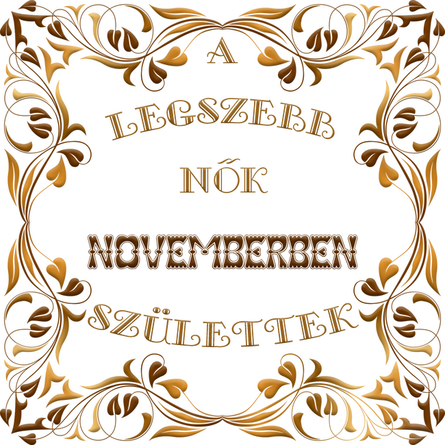 Legszebb nők november