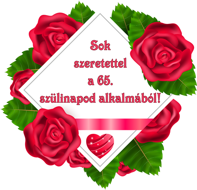 Születésnap nő 65