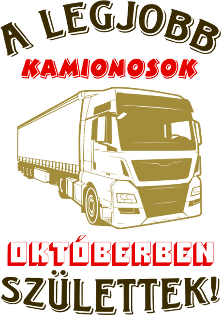 Kamionos szülinapja színezhető