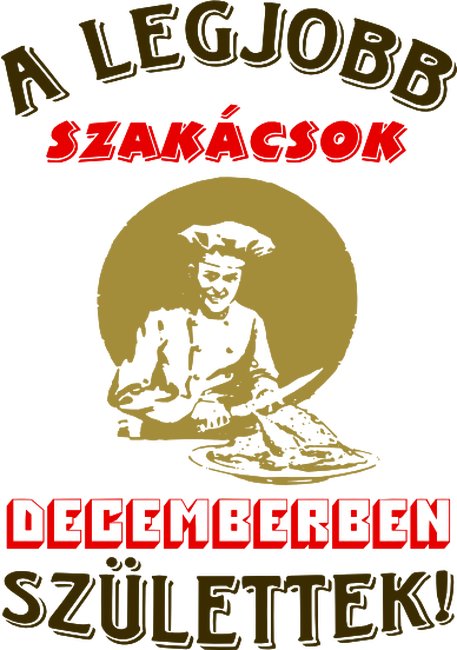 Szakács szülinapja december színezhető