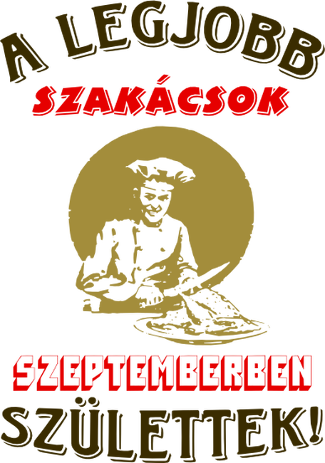 Szakács szülinapja szeptember színezhető