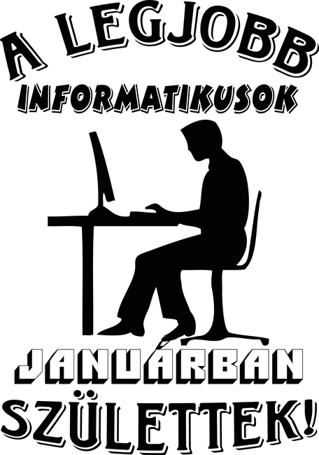 Informatikus férfi szülinapja január