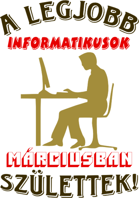 Informatikus férfi szülinapja március színezhető
