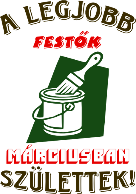 Festő szülinapja március színezhető