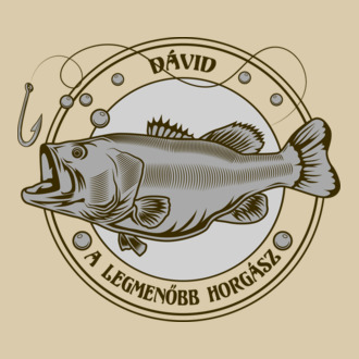 Dávid a menő horgász színezhető