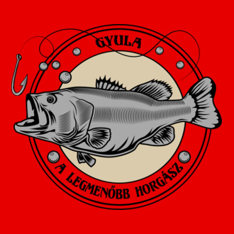 Gyula a menő horgász színezhető