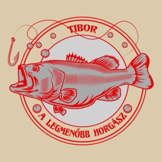 Tibor a menő horgász színezhető