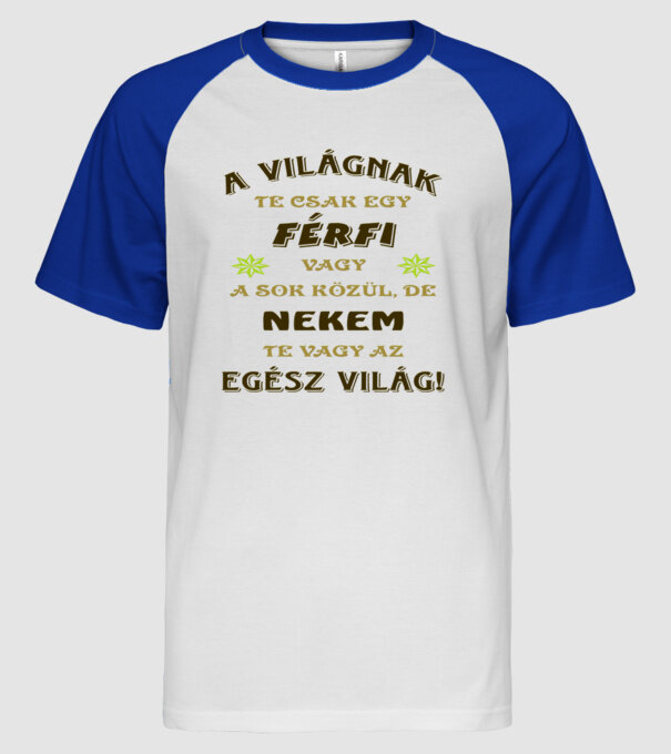  minta fehér/royal pólón