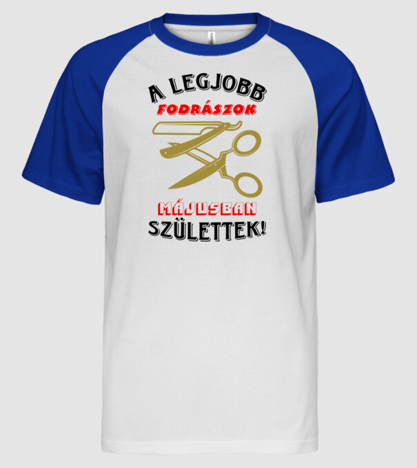  minta fehér/royal pólón