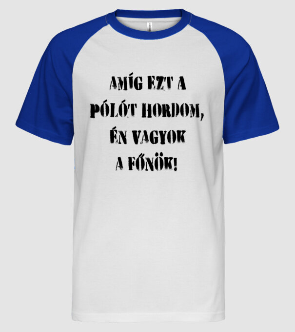  minta fehér/royal pólón