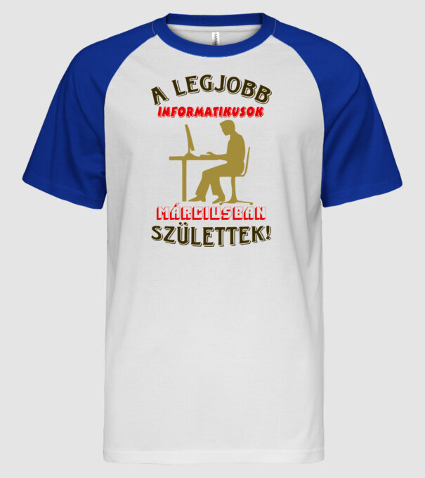 minta fehér/royal pólón