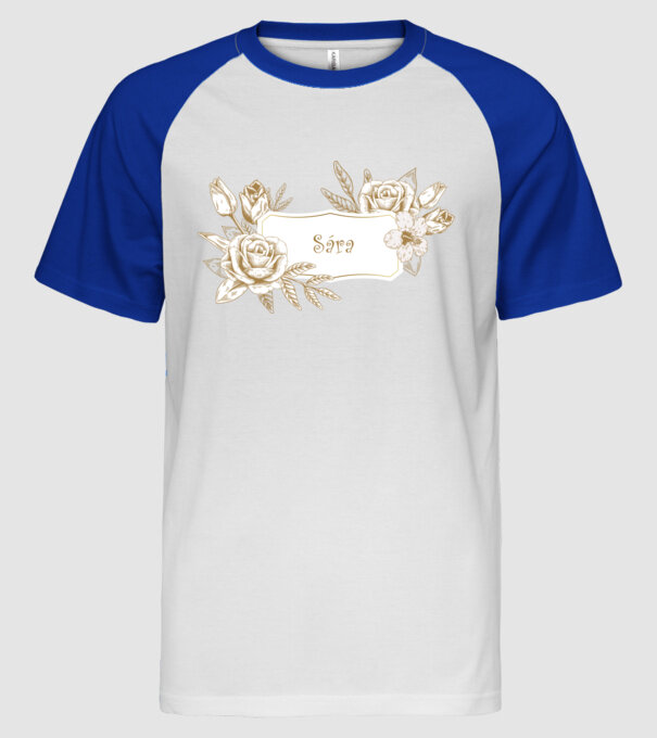  minta fehér/royal pólón