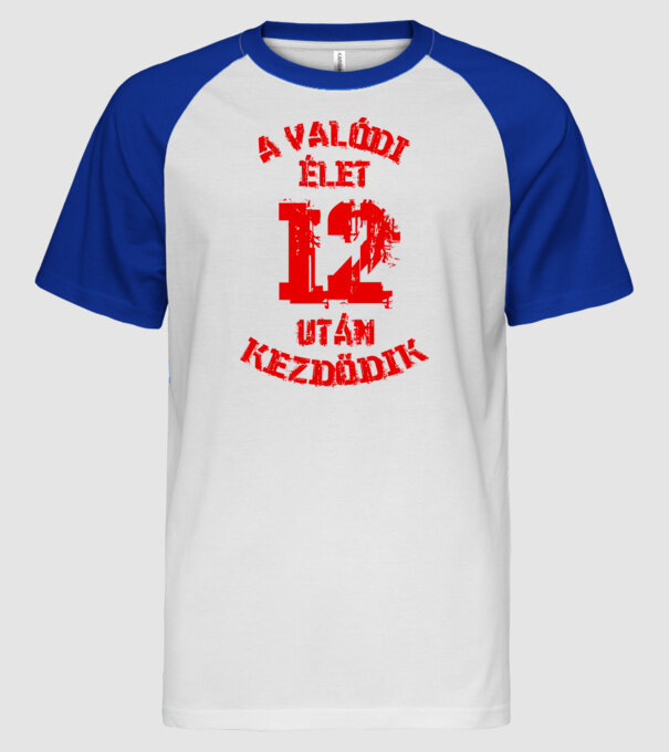  minta fehér/royal pólón