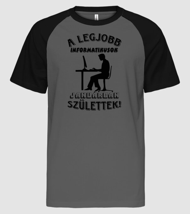  minta szürke/fekete pólón