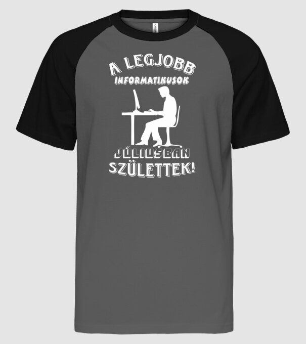  minta szürke/fekete pólón
