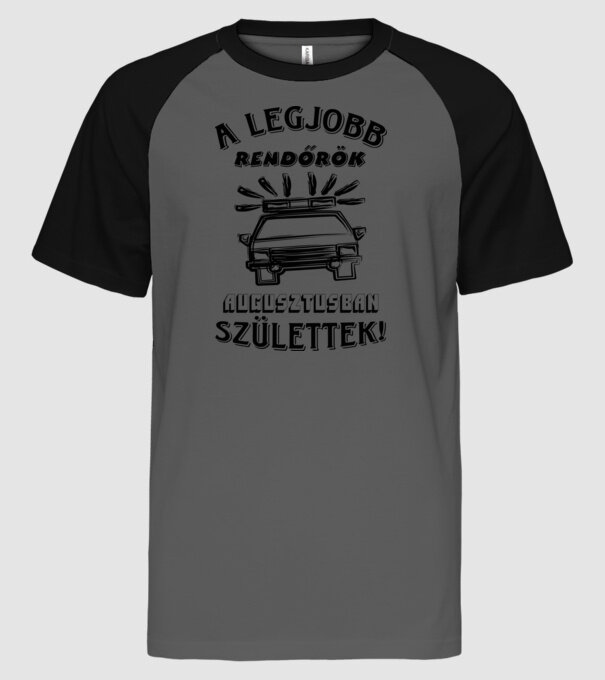  minta szürke/fekete pólón