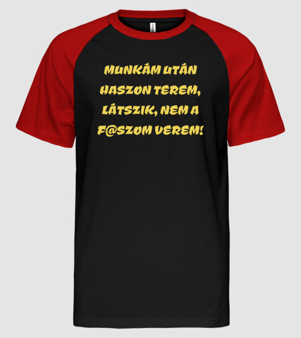  minta fekete/piros pólón