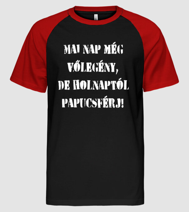  minta fekete/piros pólón