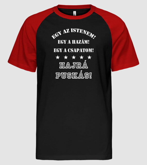  minta fekete/piros pólón