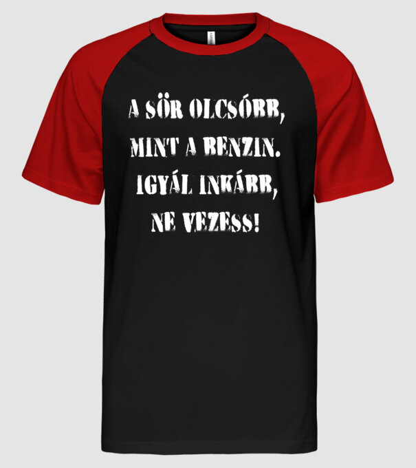  minta fekete/piros pólón
