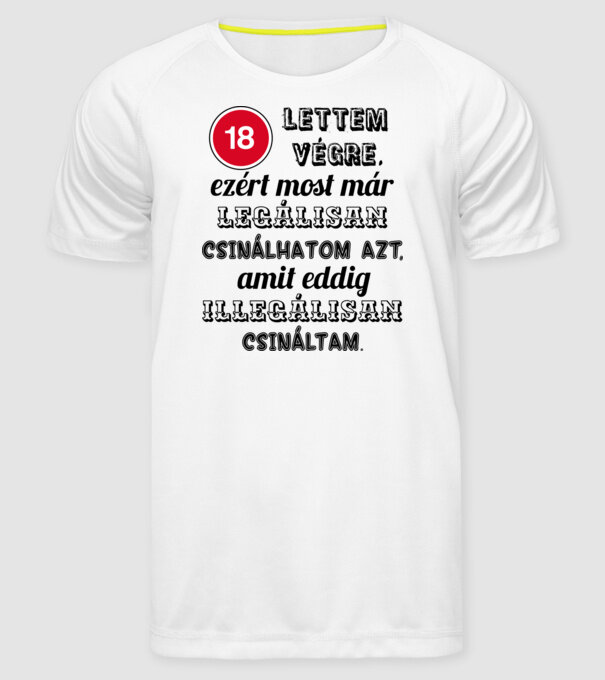  minta fehér pólón