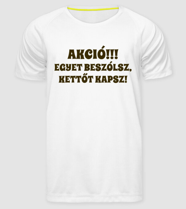  minta fehér pólón