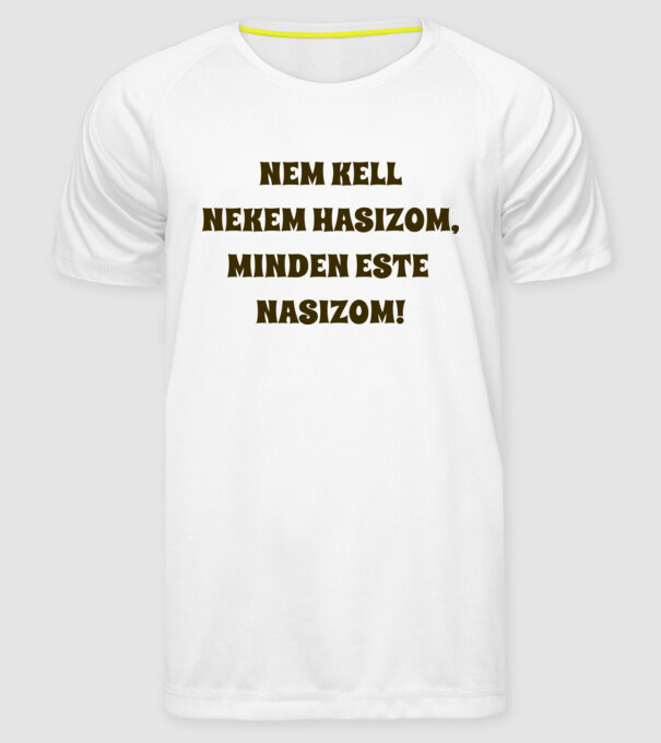  minta fehér pólón