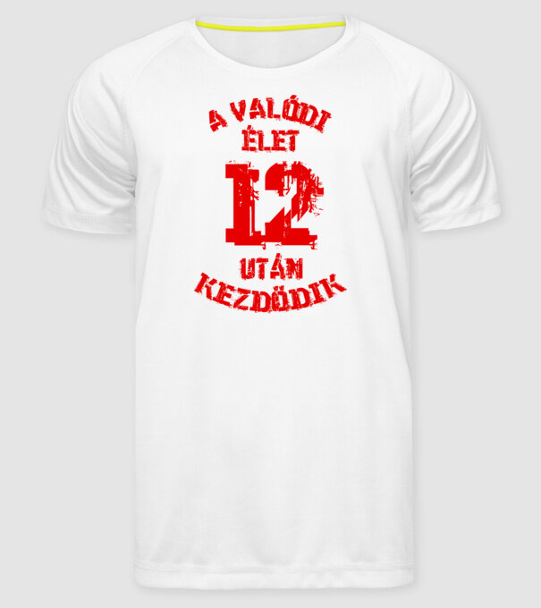  minta fehér pólón