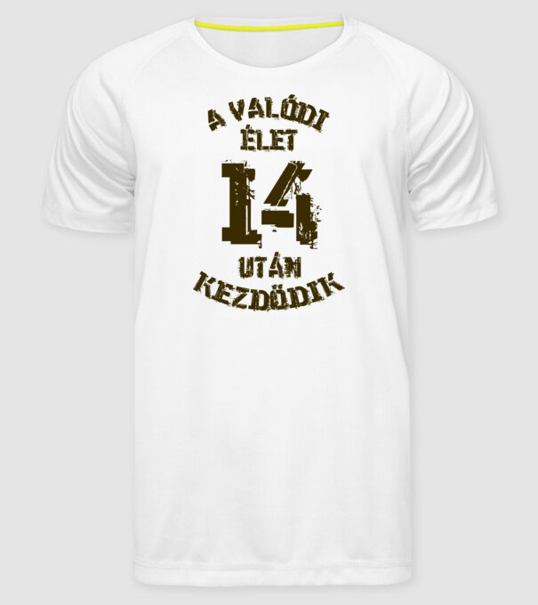  minta fehér pólón