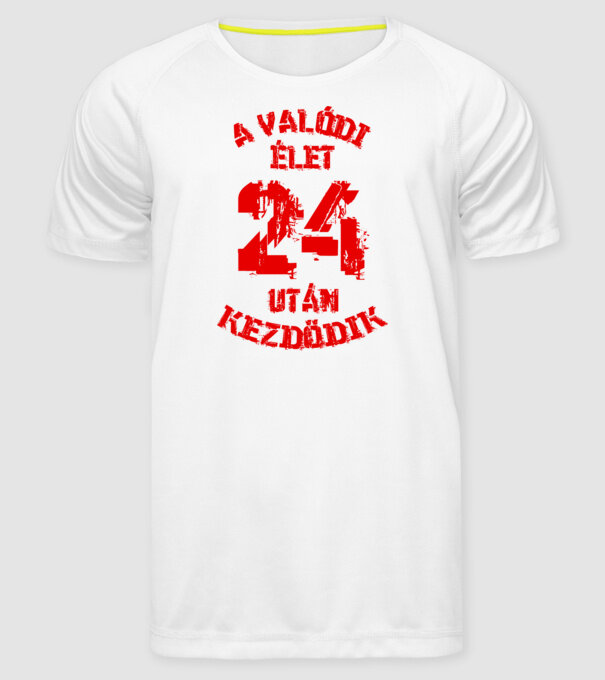  minta fehér pólón