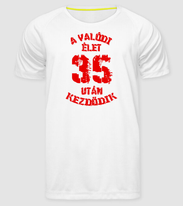  minta fehér pólón