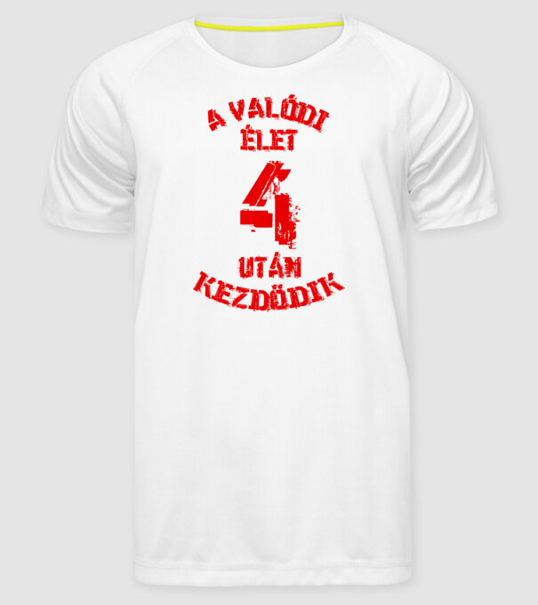  minta fehér pólón