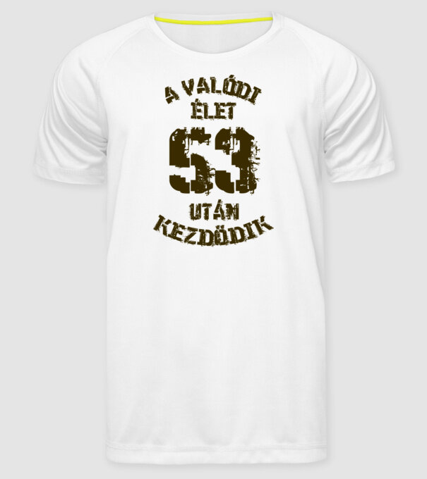  minta fehér pólón