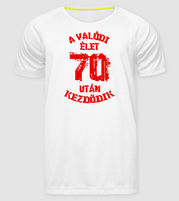  minta fehér pólón