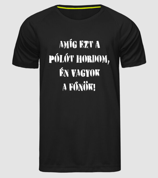  minta fekete pólón