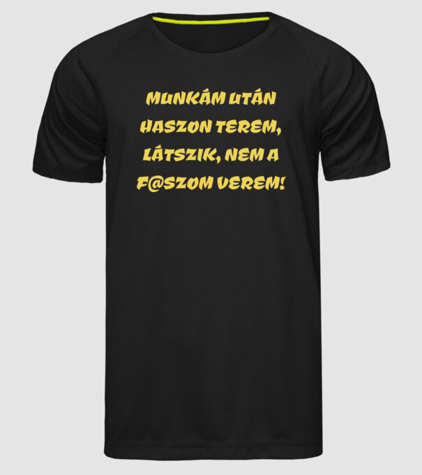  minta fekete pólón