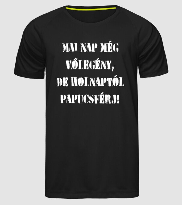 minta fekete pólón