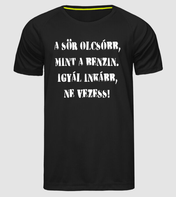  minta fekete pólón
