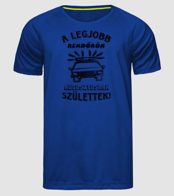  minta királykék pólón
