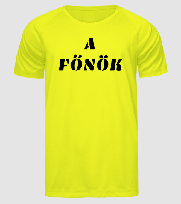  minta neonsárga pólón