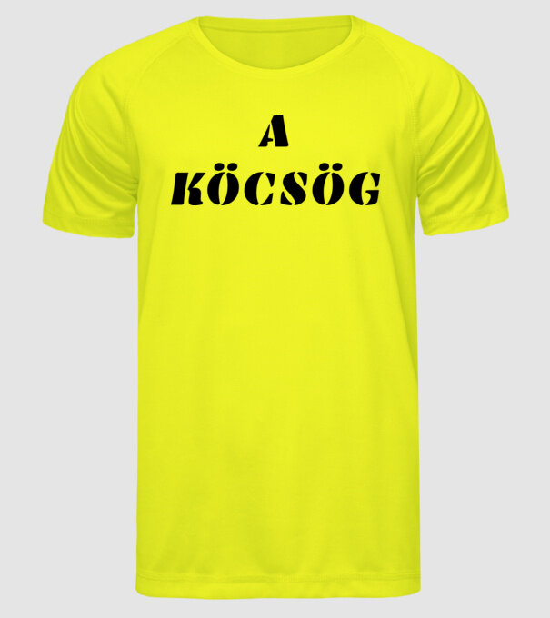  minta neonsárga pólón