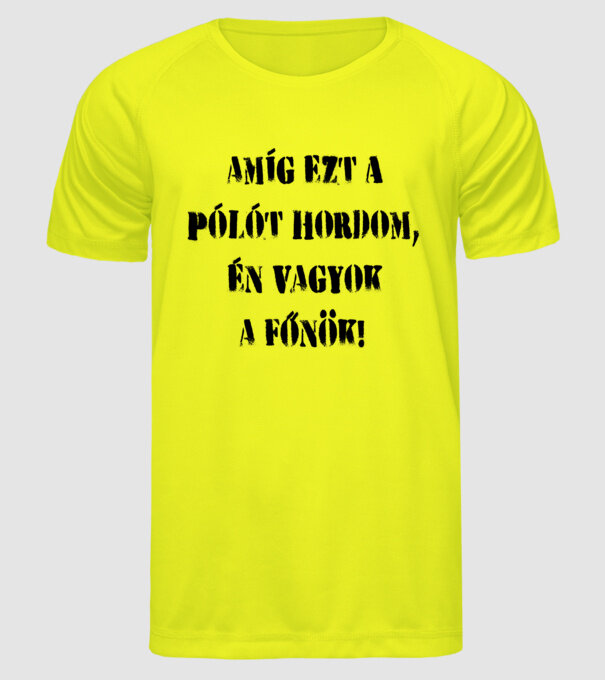  minta neonsárga pólón