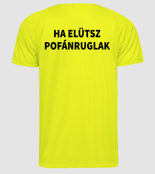  minta neonsárga pólón