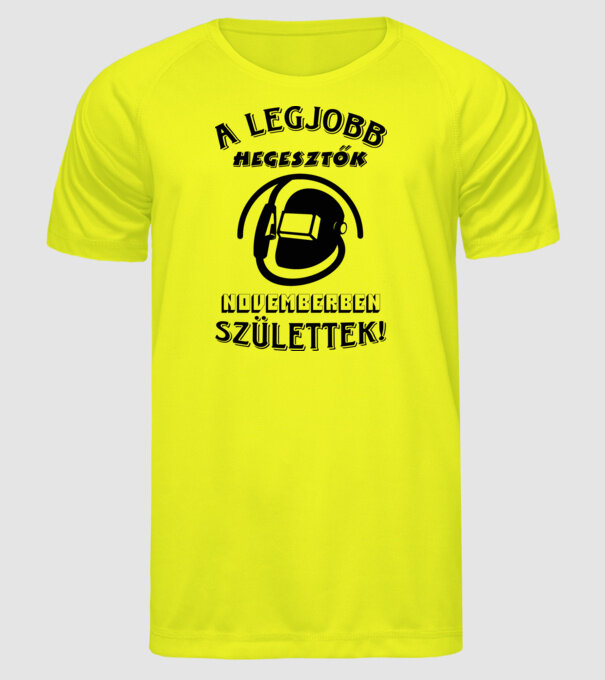  minta neonsárga pólón