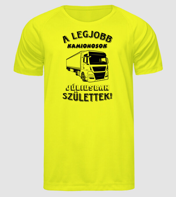  minta neonsárga pólón